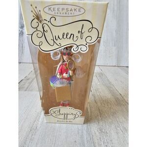 Hallmark Queen shopping ornament lady fashion tague new‎